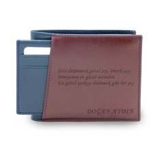 Verozi Erkek Deri Cüzdan - 2248 Bordo/Lacivert - ECBL