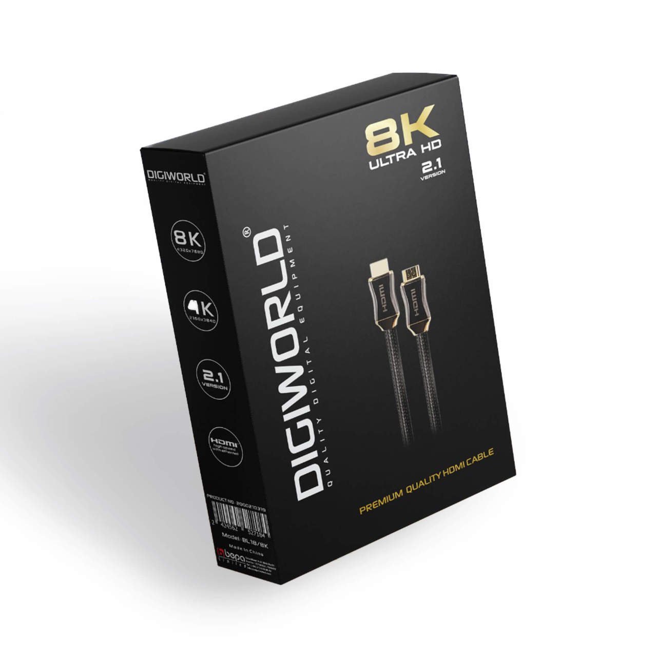 Digiworld 2.1V 8K HDMI Kablo - 1.8mt
