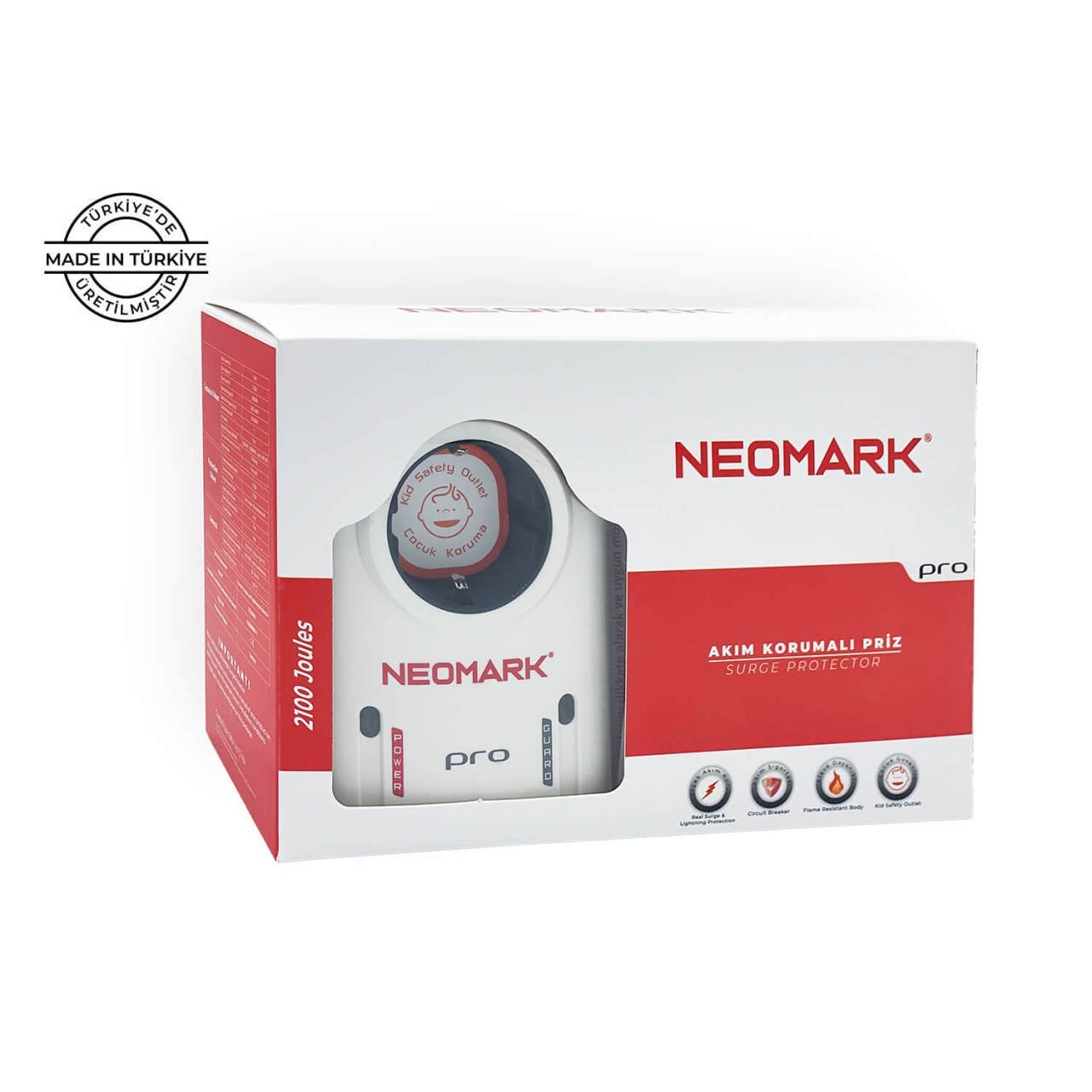 Neomark Akım Korumalı Priz - Pro