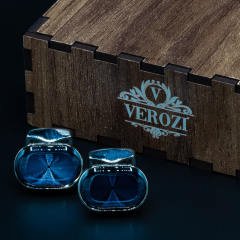 Verozi Kol Düğmesi - Oval Lacivert Cam Taşlı Gümüş - KDOCLG