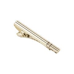 Verozi Kravat İğnesi - Uzun Desenli Gümüş Renkli - KIUFG003