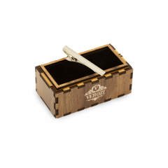 Verozi Kravat İğnesi - Uzun Desenli Gümüş Renkli - KIUFG011