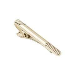 Verozi Kravat İğnesi - Uzun Desenli Gümüş Renkli - KIUFG015