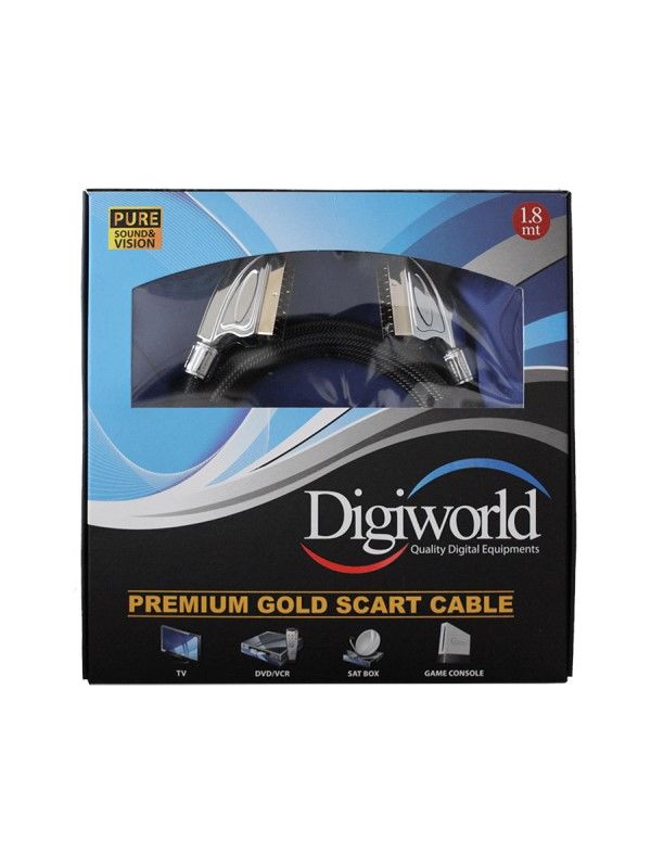 Digiworld Premium Gold Scart Kablo 1,8M