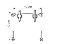 DIGIWOLD İP ASKI APARATI,ULTRA SLIM,(US-400),VESA 40x40cm